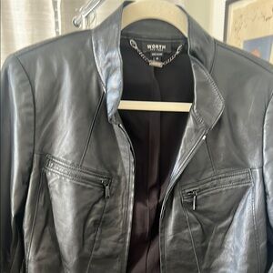 Worth Black Leather Jacket